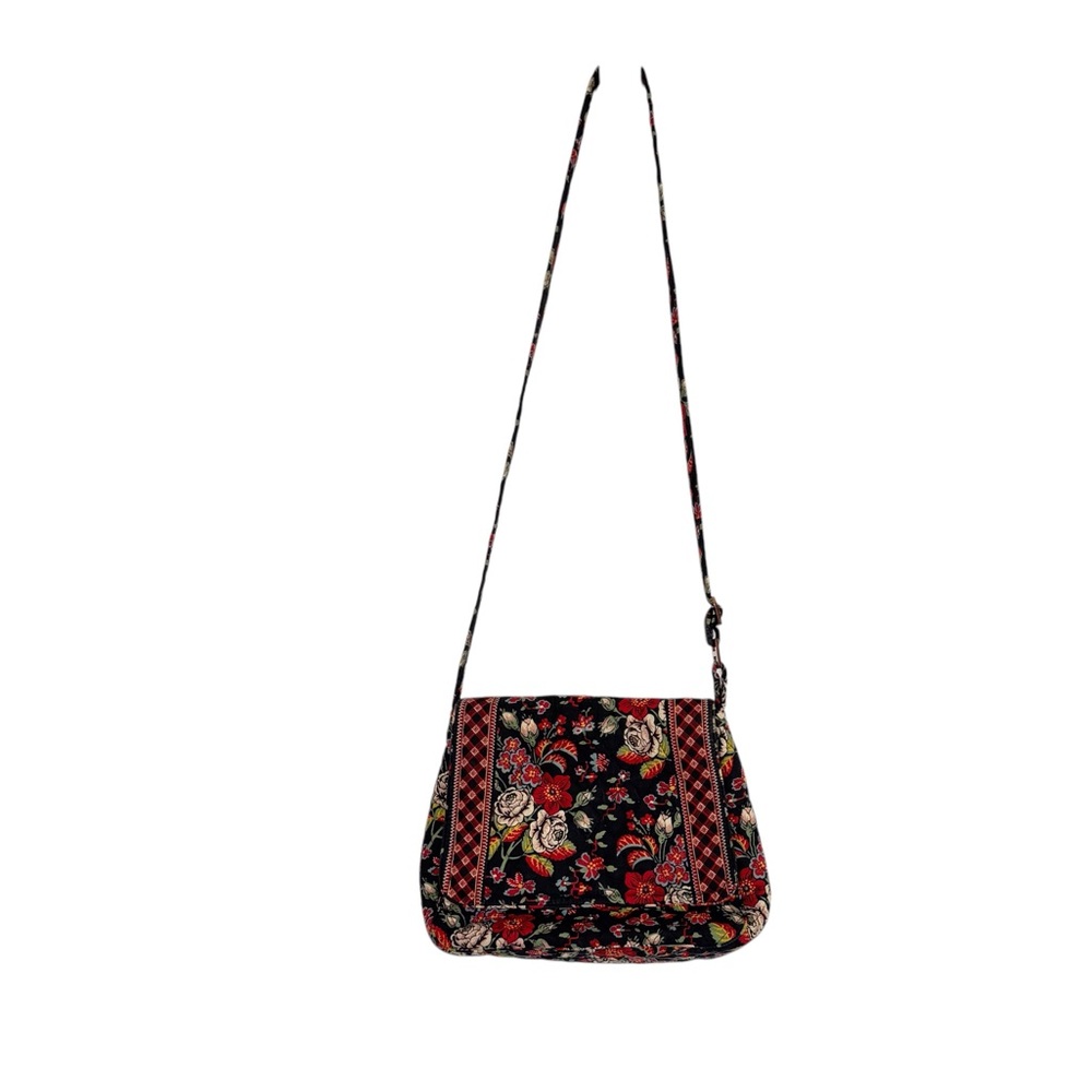 Vera Bradley Bag Floral Quilted Crossbody Foldover Snap - Picture 2 of 15